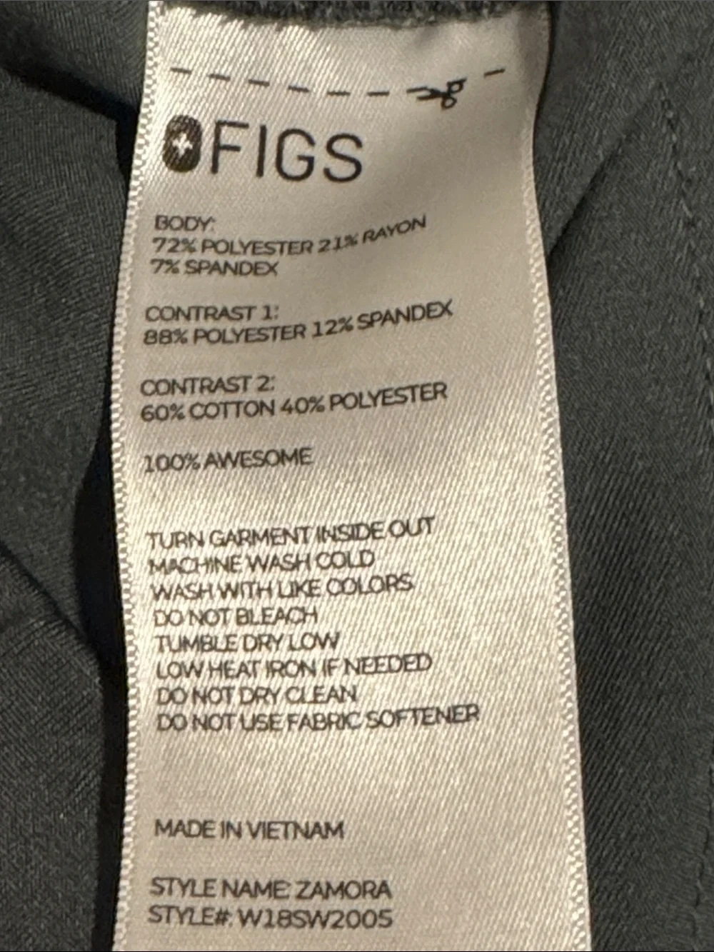 FIGS women Technical Joggers in Bonsai Green with Rust Drawstring